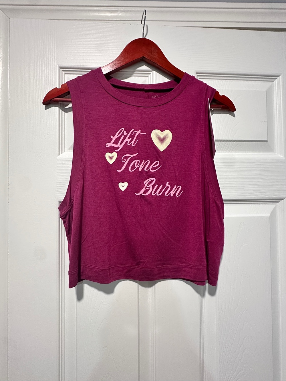 Women’s Magenta Workout Tank Top - Lift Tone Burn